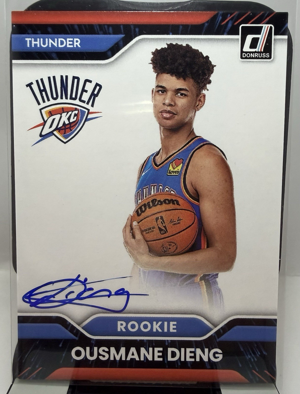 Panini Donruss 2022-23 Rookie Autograph Ousmane Dieng Next Day Thunder #ND-ODT