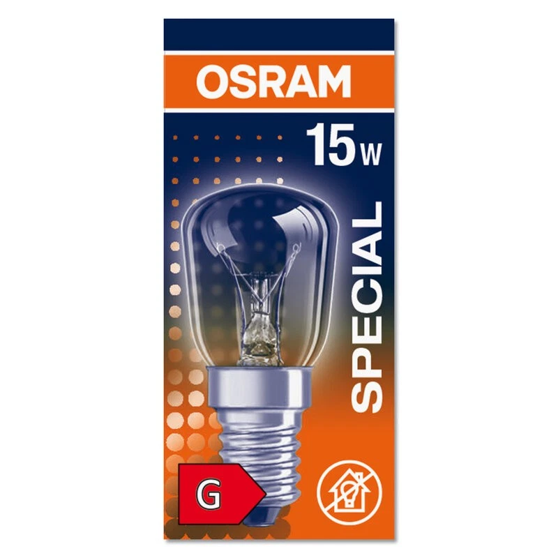 Osram Glühbirne Röhre Special 15W E14 klar T26 Kühlschrank Nähmaschine warmweiß - Bild 3 von 3