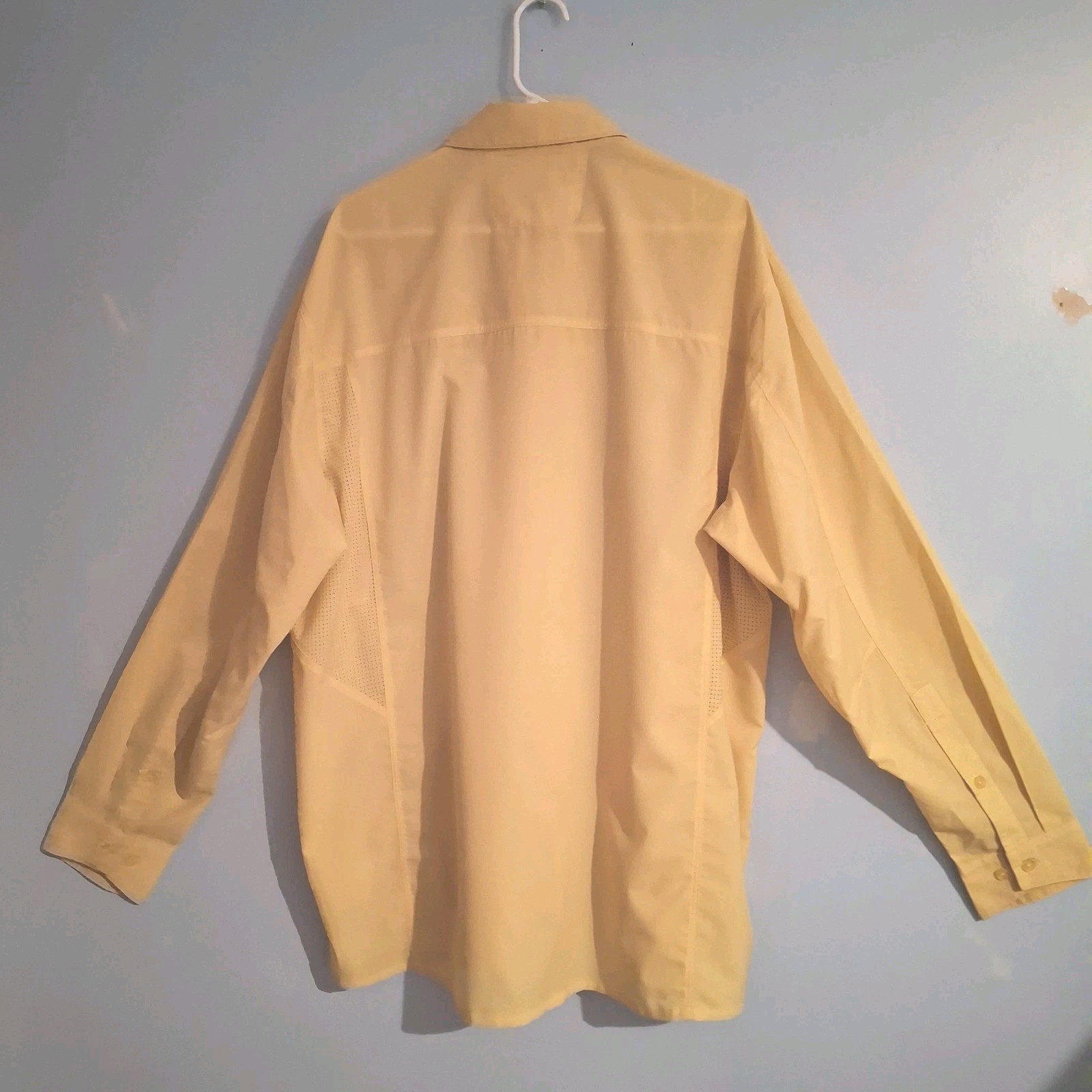 Simms Yellow Shirt Button Front Guide Series Vent… - image 9