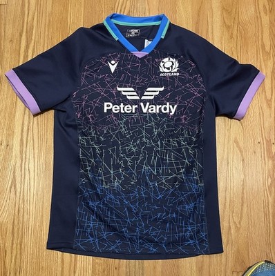 Scotland National Rugby Team Peter Vardy Macron 2022Training Jersey Mens Sz 3XL