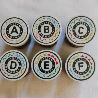 Viking Husqvarna Colormatic System Stitch Pattern Cams Lot Of 6 ( A B C D E F) 
