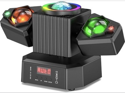 Two-Armed Moving Head Lights with RGBW 4-in-1 Stage Lighting Effect and Starr...
