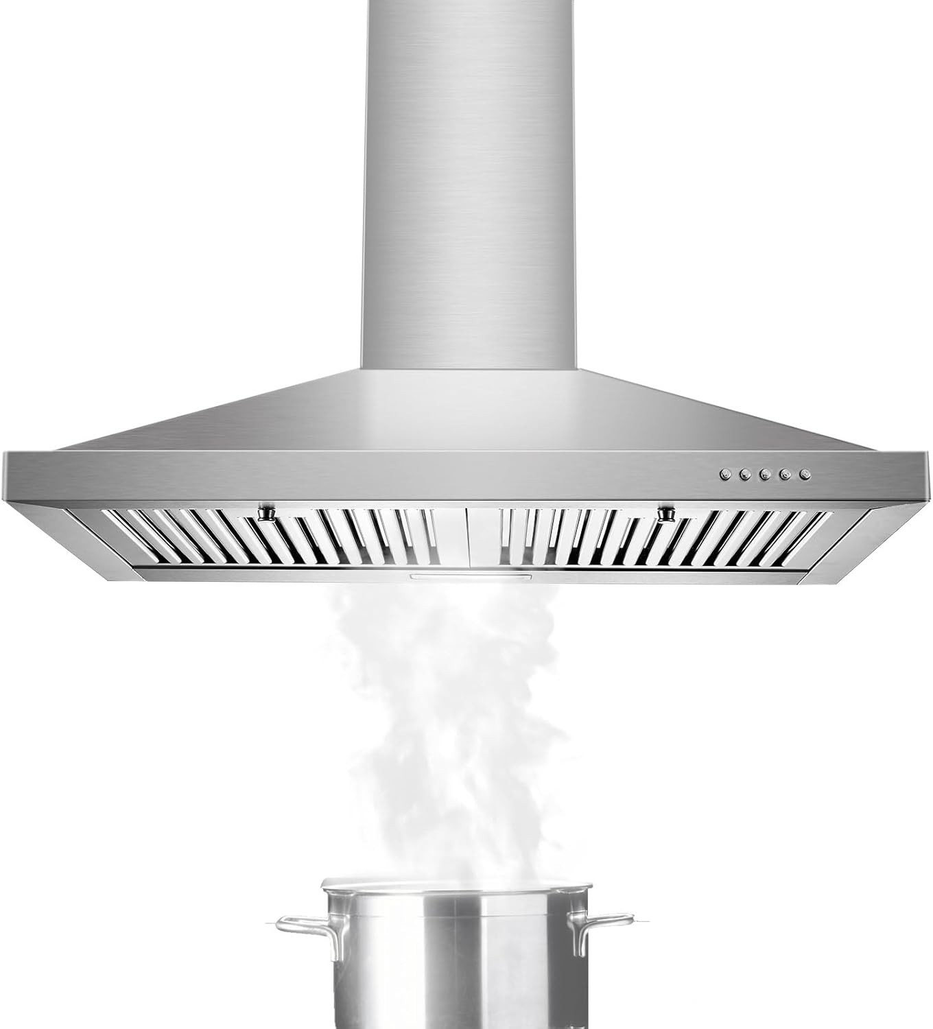 Tieasy Range Hood, Range Hoods 30 inch Stainless Steel, 450 CFM Kitchen Hood ...