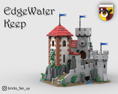 Alt Bricks Edgewater Keep Castle Rebrickable MOC - NEW Compatible 1527 pcs