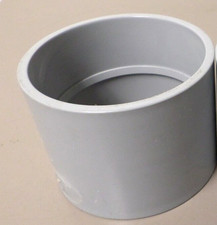 4" PVC Electrical Conduit Coupling Schedule 40 Gray