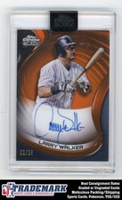 2022 Topps Chrome Black #CBA-LW Larry Walker Autographs Orange Ref #/25