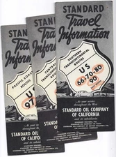 1939 Hwy 30 66 99.. (3) Standard Oil: South & Central Transcontinental + Pacific