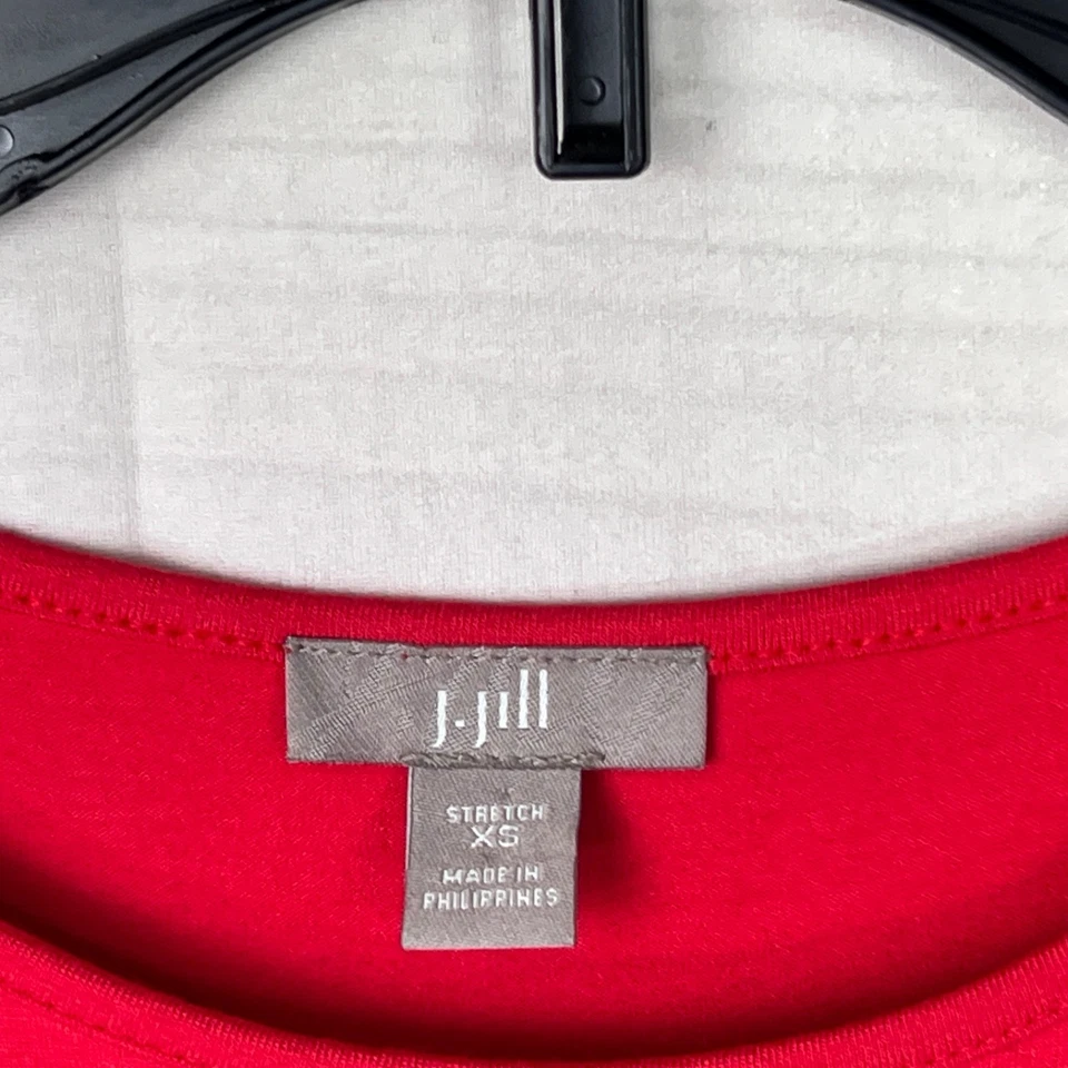 J Jill Dress Womens XS Black Color Block Tank Round Neck Sleeveless Jersey Knit - image 3 of 4