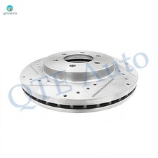 1P Front Right 330mm Drilled Slotted Brake Disc Rotor For 2004-2008 Ford F-150