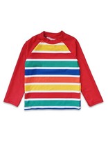 Toby Tiger Kinder Badeshirt langarm mit Happy Streifen, UV-Schutz UPF 50+