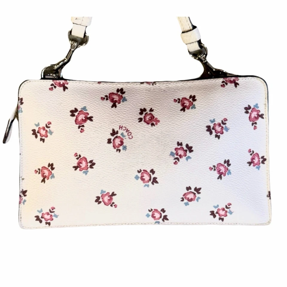 Bandolera COACH Noa Cuero Pop Up Mini Mensajero Floral Foto 3 de 4