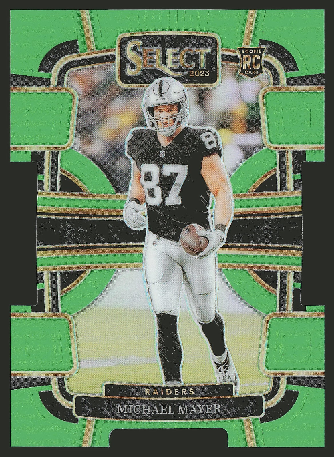 2023 Panini Select #57 Michael Mayer Neon Green Prizms Die Cuts #/599 SN