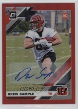 2019 Panini Donruss Optic Rookies Red Prizm 20/50 Drew Sample #125 Auto 1i0n