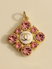 Chanel Zipper Pull Button Stamped Charm