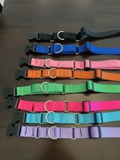Bulk 8 Martingale Dog Collars W/ Safety Release Large 20-27  Shelters Boarding