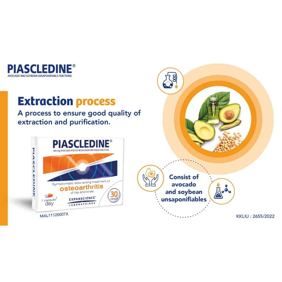 4 X Piascledine 300mg 30 Capsules Anti-rheumatic Osteoarthritis Joint-Pains