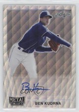 2021 Leaf Metal Draft 1990 Leaf Silver Wave Ben Kudrna #LA-BK1 Auto 0c3e
