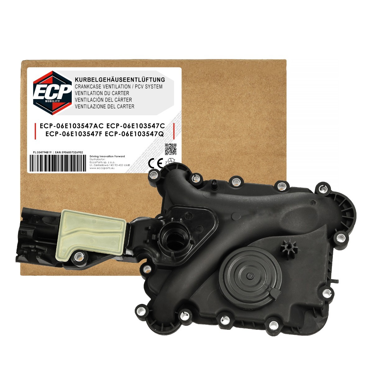 Séparateur d'huile de carter 06E103547AC pour moteur Audi et Porsche 3.0 TFSI