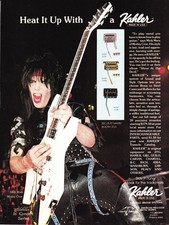 MOTLEY CRUE MICK MARS~KAHLER TREMOLO BRIDGE~1985 PROMO PRINT AD POSTER PINUP