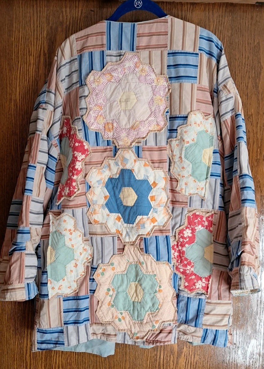 Handmade Upcycled Quilt Jacket Patchwork and Gran… - image 4