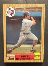 1987 Topps Pete Incaviglia #550 Texas Rangers MLB Baseball All-Star Rookie Card