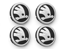 4x Original Skoda Felgendeckel Nabendeckel Na...