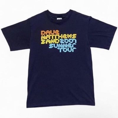 Dave Matthew s Band 2007 Summer Your Navy Orange Yellow Graphic T-shirt Size S