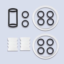 FixoTech Soft Serve Ice Cream Machine Parts, Standard, White and Black