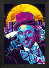 Retro Pop Art Portrait Framed Wall Art Poster Canvas Print Picture