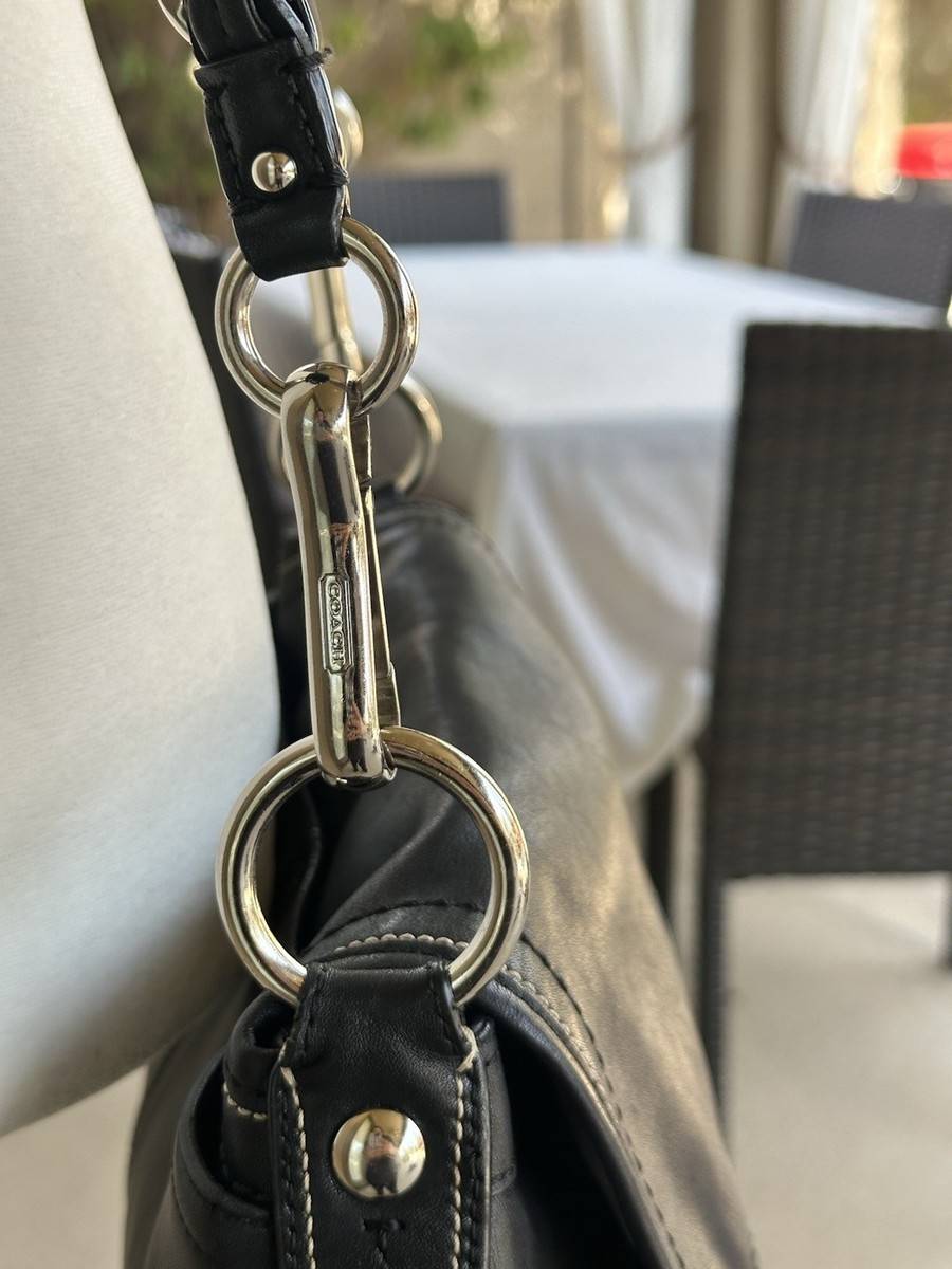 Coach Soho Pleated Silver Leather Hobo Shoulder Bag F13729 for