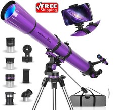 Telescope, Telescope for Adults High Powered, 90Mm Aperture 1000Mm Astronomical