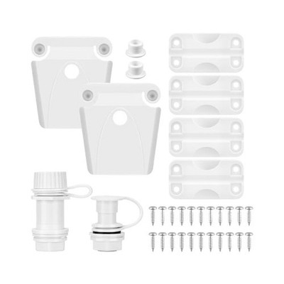 For Igloo Cooler Replacement Parts Kit with Hinges Latches and Drain Assembly