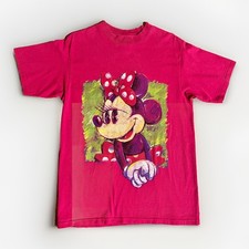 Mickey Inc Minnie Mouse T-Shirt Vintage Walt Disney World USA Made Adult Large