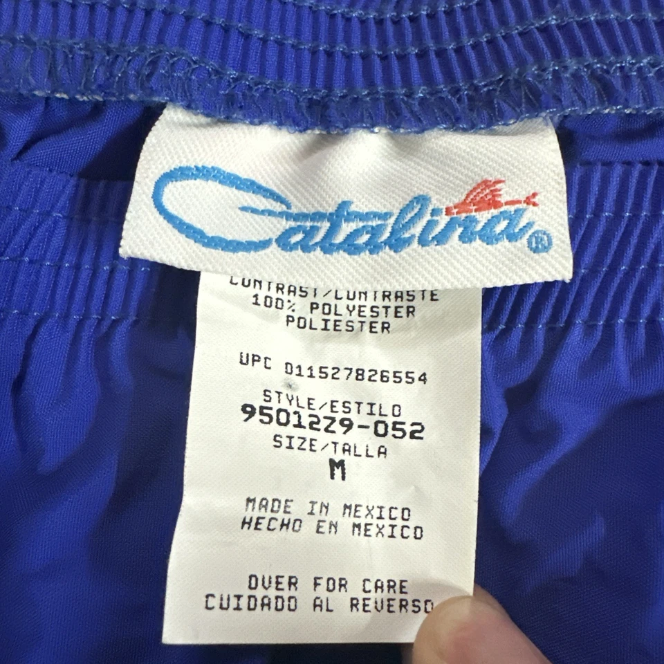 Minifalda vintage de nailon con cubierta inferior de natación azul Catalina para mujer Y2K Foto 2 de 4