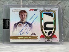 Liam Lawson 2025 TOPPS DYNASTY F1 GAME WORN PATCH AUTO SP #1/1 One of One