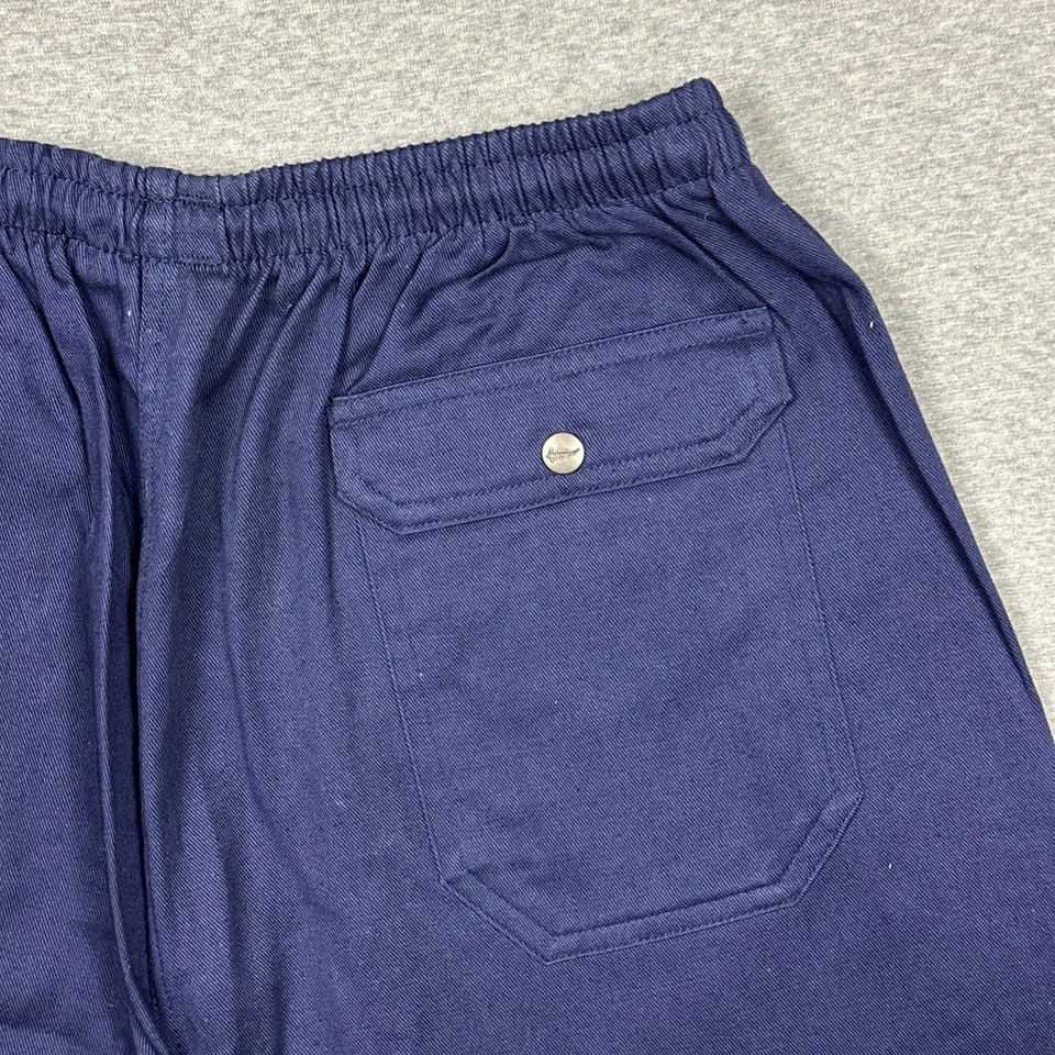 Pantalones Cortos De Colección Silver Fern New Zealand Para Hombre Talla Grande Azul Marino Preppy Rugby 3" Foto 3 de 4