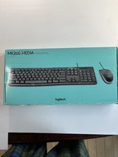 Logitech Media Combo MK200 Wired Full-Size Keyboard and Mouse. 