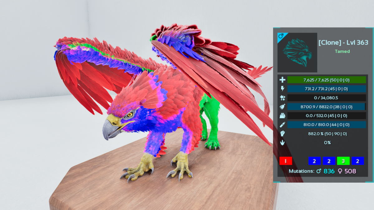 🔥ARK Survival Ascended OFFICIAL PVE - PAIR ADULT DINOS RAINBOW