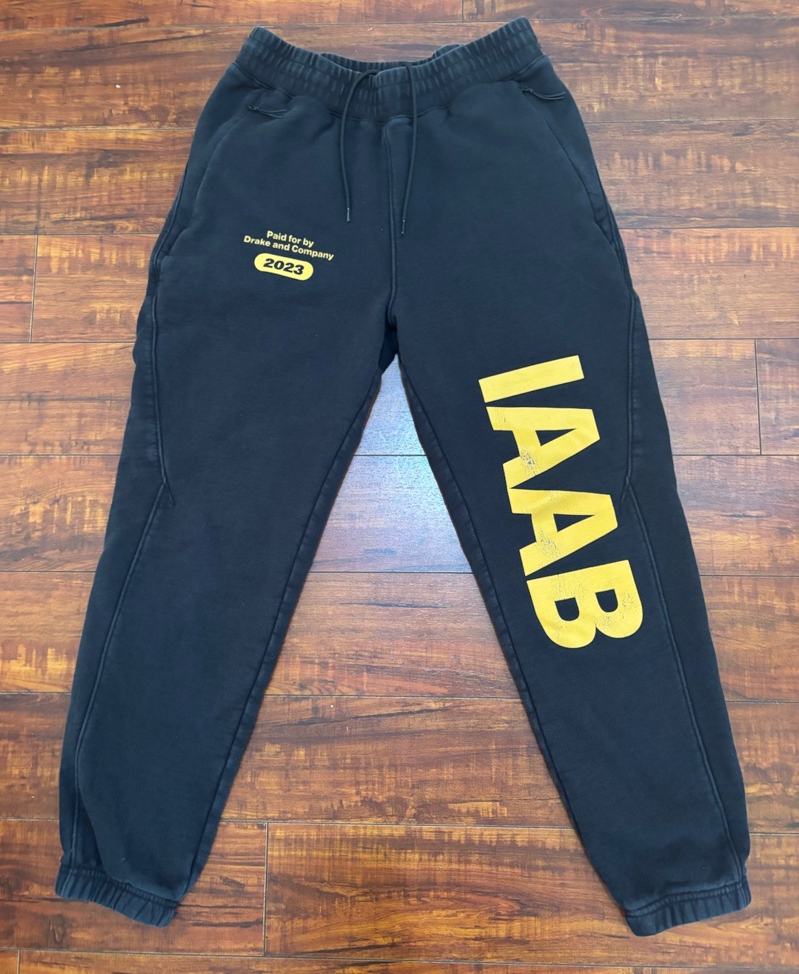 Drake IAAB It’s All A Blur 2023 Tour Joggers Small OVO Rap Merch