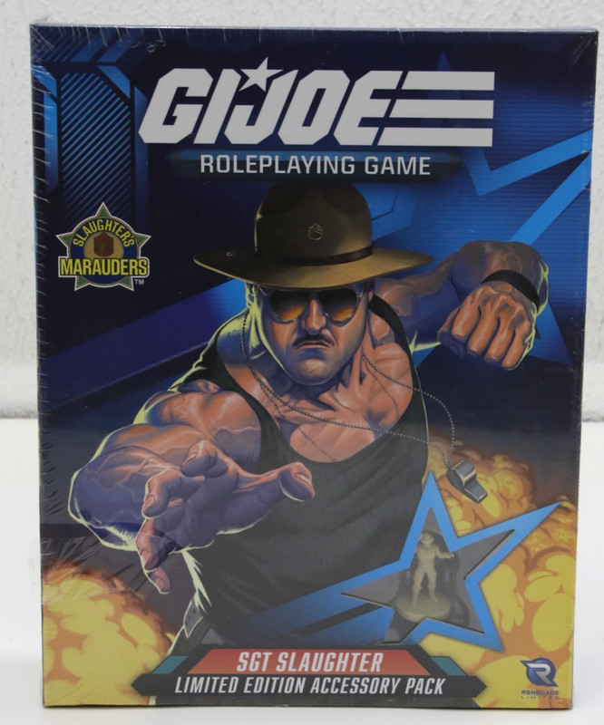 G.I. JOE Roleplaying Game Sgt Slaughter Limited Edition Accessory Pack - NEW