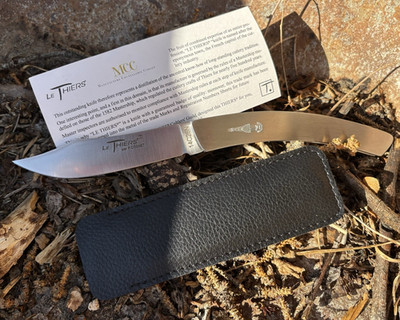 ***HAND MADE DOUK DOUK*** Le Thiers par P. Cognet 14C28N Clip Point Pocket Knife