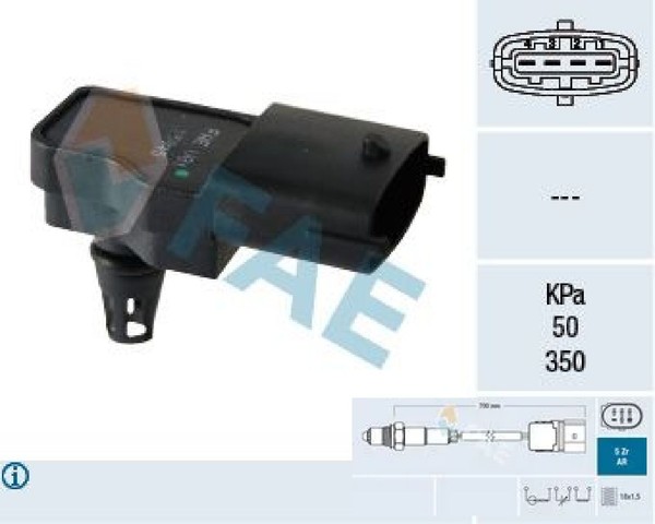 FAE 15045 Sensor FüR Saugrohrdruck Saugrohrdruck Sensor Ladedruck-image
