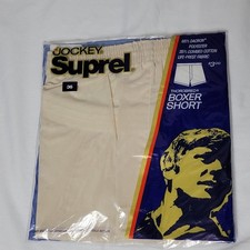 Vintage 1974 Men's Jockey Suprel Thorobred Boxer Short Size 36 New Old Stock NOS
