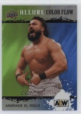2022 Upper Deck Allure AEW Color Flow Green Blue 296/299 Andrade El Idolo 11q6