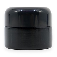 Black Leaf Weithalsdose aus Violettglas 5ml - Luftdichter Glasbehälter