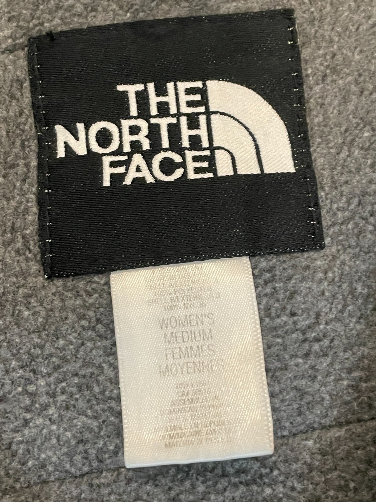 The North Face Denali Jacket Womens M Black Gray Fleece Heavyweight Hiking Outd thumbnail 10