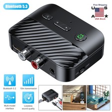 Bluetooth 5.3 Home Stereo Audio Receiver AUX USB Optical HD Music to RCA Adapter