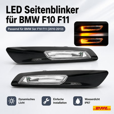 63137154168 LED Laufblinker L+R Seitenblinker Schwarz f�r BMW 5er F10 F11 10-13