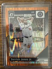 2024-25 Donruss Optic Derrick Jones Jr. Orange Laser • Los Angeles Clippers /225
