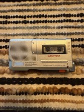 Sony M-455 Microcassette Corder Clear Voice Plus Handheld Tape Voice Recorder